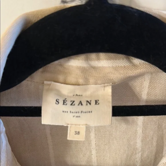 Sézane Beige Midi Shirt Dress - Oversized 38 - Picture 2 of 9